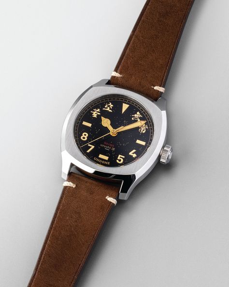 The black lacquer is meant to look luxurious. ⁠ ⁠ That's why we're emulating it with our enamel-painted black dial that's perfectly balanced with gold.⁠ ⁠ Featured product: UNDONE x Simple Union: Urushi #UNDONEwatches #UNDONEterra #customwatch #customization #fieldwatch #watch #watchesofinstagram #watchoftheday #fashion #style #luxury #timepiece #watchaddict #wristwatch #wristgame #mensfashion #watchfam #instawatch Field Watches, Wrist Game, Black Lacquer, Enamel Paint, Custom Watch, Time Piece, Leather Watch, The Black, To Look