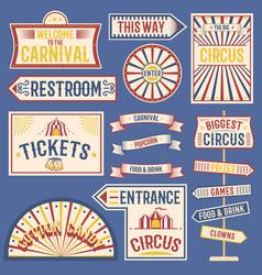 Old carnival circus banners and carnival labels Vector Image Vintage Carnival Games, Circus Food, Carnival Show, Cirque Vintage, Circus Illustration, Carnival Design, Circus Vintage, Circus Design, Fish Vector