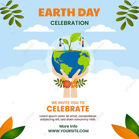 earth day social media poster design vector earth day 2024 earth day posters earth day ideas png Annual Day Invitation Card Design, Earth Day Ideas, Media Poster Design, Social Media Poster Design, Earth Day Posters, Media Poster, Flyer Ideas, Social Media Poster, Holiday Flyer