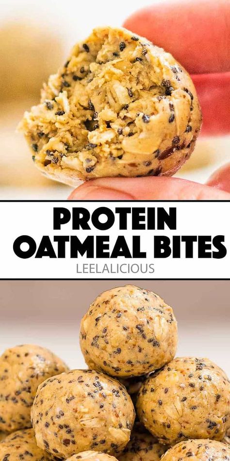 Peanut Butter Oatmeal Protein Balls » LeelaLicious Peanut Butter Oatmeal Protein Balls, Oatmeal Protein Balls, Chia Seeds Protein, Protein Balls Healthy, Oatmeal Balls, Oatmeal Protein, Oatmeal Bites, Pumpkin Pie Spice Mix, Sweet Savory Recipes