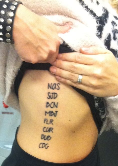 Airport codes of the international airports I visited!!! Airport Tattoo Ideas, Airport Code Tattoo, Airport Tattoo, Code Tattoo, Airport Codes, International Airport, Tattoo Quotes, Tattoo Ideas, Coding