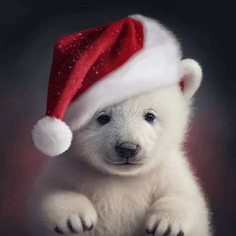 Polar Bear Cartoon, Polar Bear Art, Penguins And Polar Bears, Polar Bear Christmas, Cute Polar Bear, Christmas Teddy Bear, Cute Christmas Wallpaper, Cartoon Character Pictures, Bear Pictures