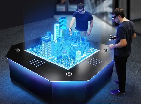 Holograms, Holographic Devices and Content - Euclideon Holographics Hologram Technology, Holographic Displays, 3d Hologram, Drone Technology, 카드 디자인, Komodo, Smart City, Technology Design, Futuristic Technology