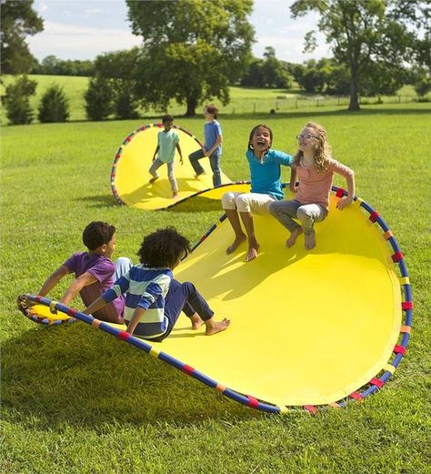 An insanely cool chair-rocker-hammock that looks like a huge Pringle chip. | 23 Impossibly Fun Gifts For Kids That Even Adults Will Want Backyard Toys, Baby Print, Outdoor Toys For Kids, Play Structure, Unique Toys, Kids Discover, Backyard Fun, Play Toys, Cool Chairs