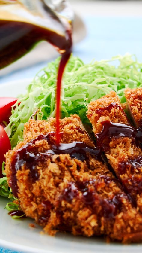 Tangy, sweet, savory,  and spicy, this easy katsu sauce is a versatile Japanese condiment that makes everything taste better. Katsu Sauce Recipe, Asian Condiments, Asian Potluck, Spicy Stir Fry Sauce, Katsu Sauce, Asian Sauce Recipes, Pork Katsu, Best Sauce Recipe, Asian Dipping Sauce