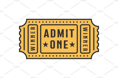 Movie Ticket, Raffle Ticket Vector by LineByLine on @creativemarket Ticket Drawing, Carnival Tickets, Business Card Set, Movie Ticket, Raffle Ticket, Raffle Tickets, Movie Tickets, Simple Doodles, Preschool Activities