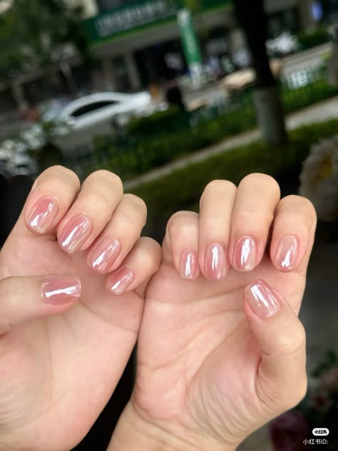 #Nailinspiration #clean #pink Natural Nail Colors Gel, Gel Nails Ideas Natural Nail, Clean Nails Look Natural, Clean Gel Nails, Winter Gel Nails Ideas, Pink Natural Nails, How To Strengthen Nails, Nails Clean Girl, Strengthen Nails