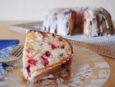 Cranberry Orange Bundt Cake, Rhubarb Cake Recipes, Orange Bundt Cake, Rhubarb Desserts, Rhubarb Cake, Lemon Bundt Cake, Rhubarb Recipes, Bundt Cakes Recipes, A Piece Of Cake