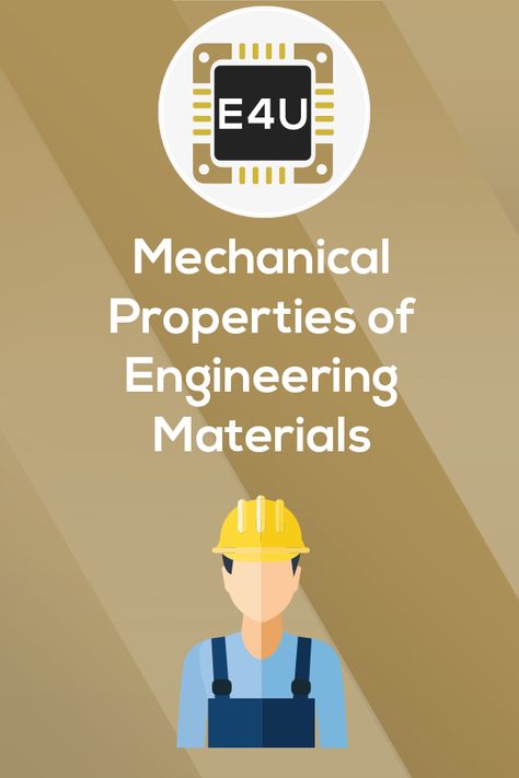 The mechanical properties of a material are those which affect the mechanical strength and ability of a material to be molded in suitable shape. Learn more about these mechanical properties. #Electrical4U #engineering #engineeringmaterials Mechanical Engineering Notes, Mechanical Engineering Symbols, Electrical Engineering Technology, Strength Of Materials, Mechanical Engineering Books, Electronics Engineering, Automotive Engineering Books, Electrical Engineering Books, Kitchen Storage Space