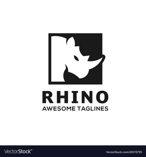 Rhinoceros Logo, Rhino Logo Design, Rhino Illustration, Program Icon, Logo Design Samples, Coaching Logo, Rhino Logo, Animal Mascot, Beautiful Logos Design