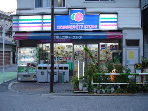 Japanese Convince Store, Small Convenience Store, Minecraft Supermarket, Rp Games, Japanese Grocery, Suburban House, Cyberpunk City, World View, Japanese Aesthetic