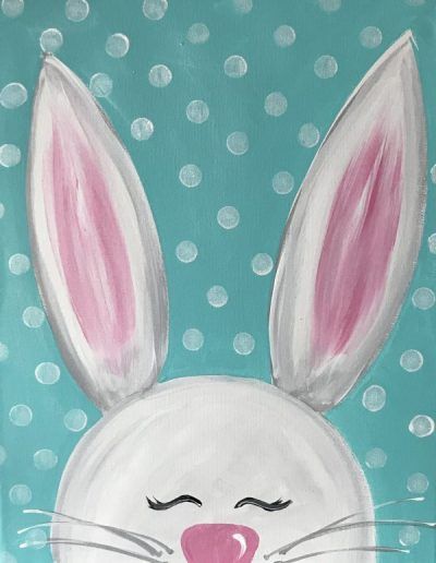 Easter Canvas Painting, Kids Painting Party, Easter Canvas, Easter Paintings, Bunny Painting, Sip N Paint, Kids Canvas, Easy Canvas Painting, Canvas Painting Designs