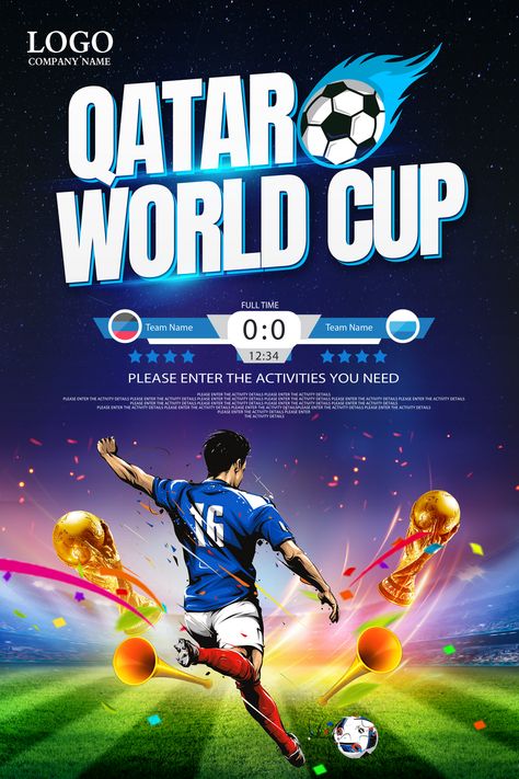 Guild Wars World Cup Football Match Promotion Poster#pikbest#Templates#Poster#Travel Fifa World Cup Poster, World Cup Infographic, Football World Cup 2022 Poster, World Cup Poster, Qatar World Cup 2022 Poster, Qatar World Cup, World Cup Football, Russia World Cup, Cup Football