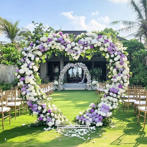 Green wall wedding backdrop