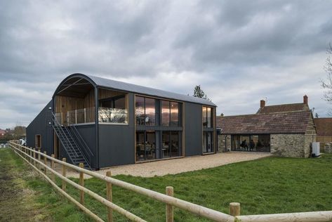 Mill Farm Barns — Orme Architecture: Architecture for the environment - Somerset - South West - UK Barn Conversion Exterior, Barn House Conversion, Quonset Homes, Metal Barn Homes, House Uk, Architecture Today, Contemporary Barn, Modern Barn House, Rural House