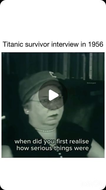 explaining the world in vintage on Instagram: "Titanic survivor interview in 1956

#modern #furniture #reels #vintage #vintagestyle #vintagefashion #clothes #furnituredesign #wholesome #beauty #wholesome #wholesomememes #fashion #fashionshow #viral #cars #commercial #hair #hairtutorial #couples  #nostalgia #2000s" Furniture Reels, Conspericy Theories, Titanic Survivor, Nostalgia 2000s, Wholesome Memes, Titanic, Sweet Dreams, God Bless, Hair Tutorial