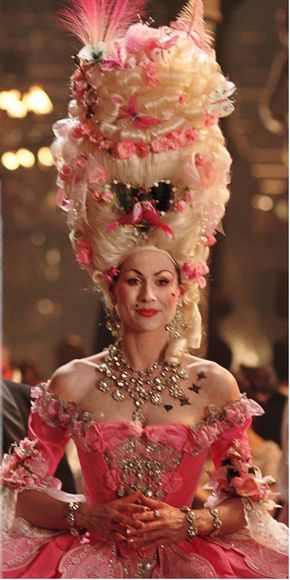 Masquerade Au Chateau Madame {The Phantom of the Opera, with Minnie Driver as Carlotta.} CostumeDesign: Alexandra Byrne Thriller Drama, Minnie Driver, Rococo Fashion, Music Of The Night, The Phantom Of The Opera, Vampire Academy, Beauty Mark, Vampire Knight, The Phantom