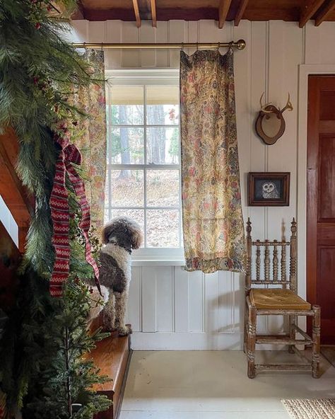 Cottage Core Wainscoting, Hayes Cottage, Cottage Core Redhead, Christina Strutt Brook Cottage, Cottagecore Cat Tree, Cottage Core Cat Tree, English Country Style, Cottage Christmas, Cottage Life