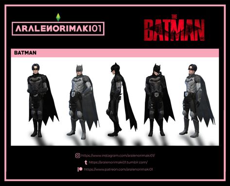 The Batman (2022) Ts4 Superhero Cc, Sims 4 Cc Batman, Sims 4 Batman, The Batman 2022, Ts4 Clothes, Sims Background, Sims Gameplay, Batman 2022, Batman Suit