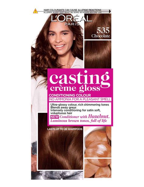 Loreal Paris Hair Color, Chocolate Brown Hair Dye, Loreal Casting Creme Gloss, Casting Creme Gloss, Loreal Hair Color, Hair Colour For Green Eyes, Loreal Hair, Chocolate Brown Hair Color, Hair Color Chocolate