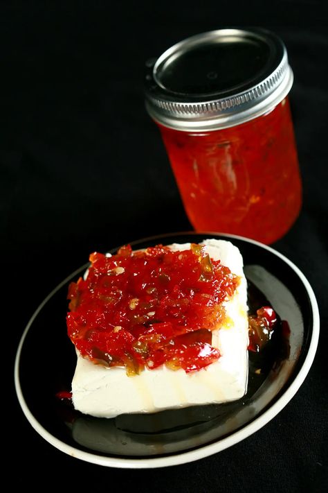 Pepper Jelly for Canning - Celebration Generation Hot Pepper Jelly Recipe, Red Pepper Jelly Recipe, Pepper Jelly Recipe, Hot Pepper Recipes, Pepper Jelly Recipes, Red Pepper Jelly, Jalapeno Jelly, Hot Pepper Jelly, Canning Recipe