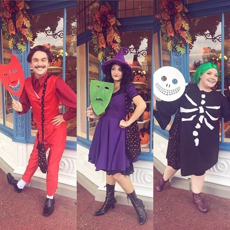 Lock, Shock, and Barrel From The Nightmare Before Christmas Trio Disney Costumes, Disney Trio Costumes, Nightmare Before Christmas Couple, Shock Nightmare Before Christmas, Iconic Trios, Adult Disney Costumes, Disney Costumes Diy, Lock Shock Barrel, Nightmare Before Christmas Costume