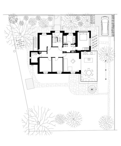 Gallery of Renovation and Extension of a Heritage-protected Residence Building / AMJGS Architektur - 23 Historical Architecture Renovation, Heritage Extension Architecture, Heritage Museum Architecture, Heritage Architecture Intervention, Artist In Residence Architecture, Heritage Building, Plan Floor, Building Renovation, Building Plan