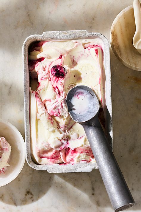 I make my sour cherry (amarena) gelato with a ricotta base – it has a subtle cheesecake complexity and richness. This gelato has become Gelupo’s signature. Sour Cherry Ice Cream, Stracciatella Recipe, Cherry Ice Cream Recipe, Spaghetti Ice Cream, Sour Cherry Jam, Mint Gelato, Gelato Recipe, Cherry Ice Cream, Mint Ice Cream