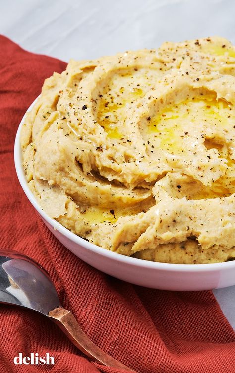 Parsnip Puree Recipe, Roasted Mashed Potatoes, Garlic Milk, Potatoes Dishes, Baked Mashed Potatoes, Side Dishes For Salmon, Parsnip Puree, Perfect Mashed Potatoes, Easter Side Dishes