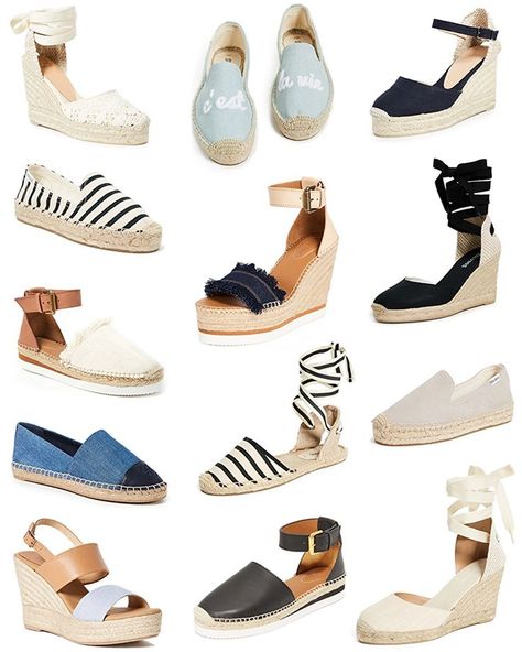 Espadrilles For Spring #shoes #espadrilles Spring Shoes 2023, Espadrilles Outfits, Shoes Fancy, Fancy Sneakers, Spring Shoes Women, Fashion Walk, Fashion Shoes Heels, Casual Short Sleeve Dress, Street Style Shoes