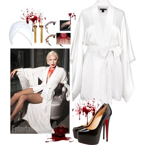 Countess Elizabeth Bathory - AHS Hotel by abbey-jp on Polyvore featuring Christian Louboutin, ChloÃ©, vampire, LadyGaGa, hotel, americanhorrorstory and ahs The Countess Halloween Costume, Lady Gaga American Horror Story Costume, Lady Gaga Countess Costume, Countess Ahs Costume, Ahs Costumes Halloween, The Countess Ahs Costume, Ahs Costume Ideas, Countess Halloween Costume, The Countess Costume