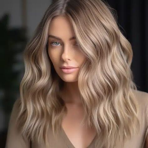 Dark Dishwater Blonde Hair, Sultry Blonde Hair, Cool Tone Beige Hair, Beige Blonde With Highlights, Light Beige Blonde Hair Balayage, Dark Beige Blonde Hair Balayage, Dark Blonde For Winter, Soft Dark Blonde Hair, Platinum Blonde To Dark Blonde