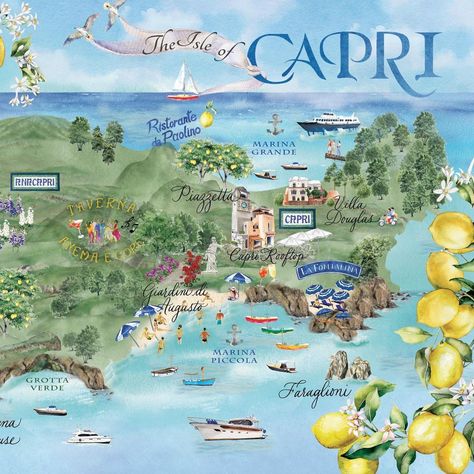 Stationery•Illustration•Design on Instagram: “More beautiful 🍋 CAPRI 🍋 ** Our beautiful custom maps make the most stunning addition to wedding stationery, the ultimate gift for family…” Watercolor Wedding Map, Embossed Wedding Invitations, Map Invitation, Map Wedding Invitation, Custom Wedding Map, Map Wedding, Isle Of Capri, Italy Map, Wedding Map