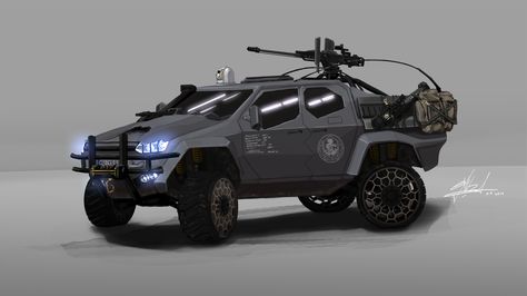 PickUpTank+by+exizt.deviantart.com+on+@DeviantArt Zombie Vehicle, Sci Fi Tank, Armored Vehicle, Armoured Personnel Carrier, Armored Truck, Military Technology, Military Gear, Army Vehicles, Tanks Military