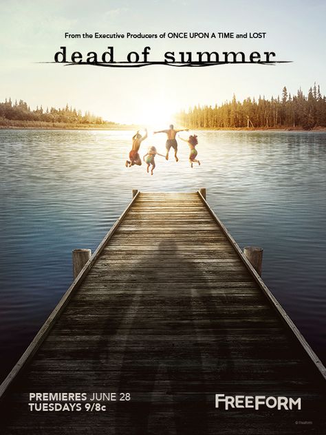 Dead of Summer Series Poster Summer Tv Shows, Dead Of Summer, Elizabeth Mitchell, Horror Series, Ancient Mythology, About Time Movie, Still Water, Summer 2016, Summer Season