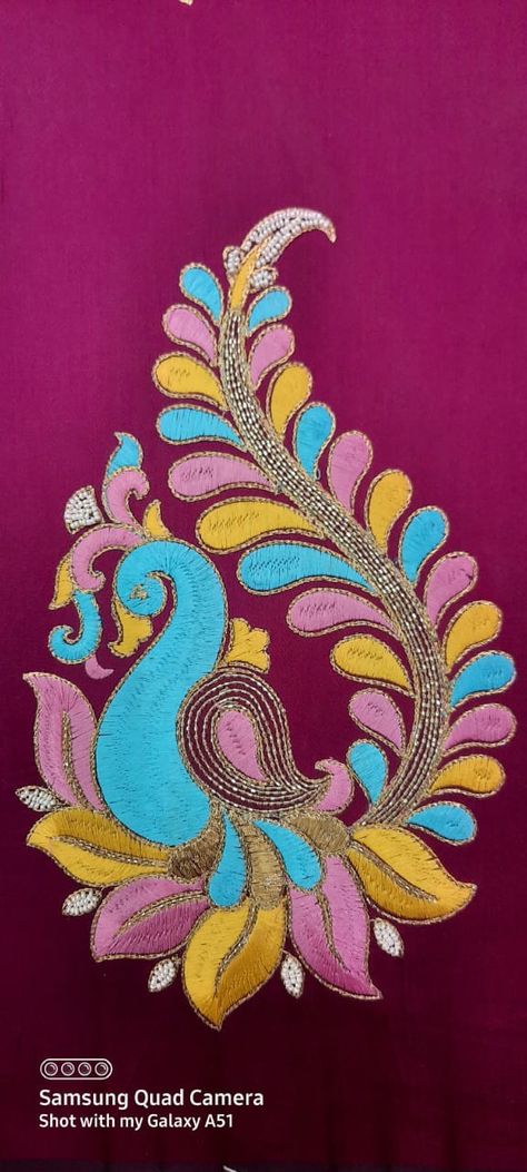 Computerized Embroidery Design, Aari Motif Designs Simple Tracing, Peacock Motif Design Aari Work, Flat Loading Stitch Design In Aari Project, Embroidery Motifs Drawing, Leaf Filling In Aari Work Design, Aari Work Tracing Patterns Simple, Peacock Embroidery Designs Pattern, Peacock Hand Embroidery Designs