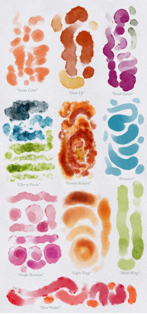 Photoshop Brushes for Digital Artists Watercolor Brushes Photoshop, Brush Strokes Painting, Best Procreate Brushes, Photoshop Watercolor, Photoshop Brushes Free, Illustrator Brushes, Procreate Brushes Free, Free Brush, Photoshop Art