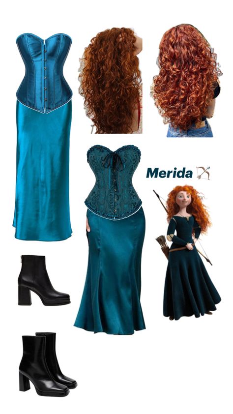 Merida Halloween Costume, Red Head Halloween Costumes, Merida Costume, Disney Princess Halloween Costumes, Halloween Costumes Diy Couples, Classy Halloween Costumes, Halloween Princess, Princess Halloween Costume, Cheap Halloween Costumes