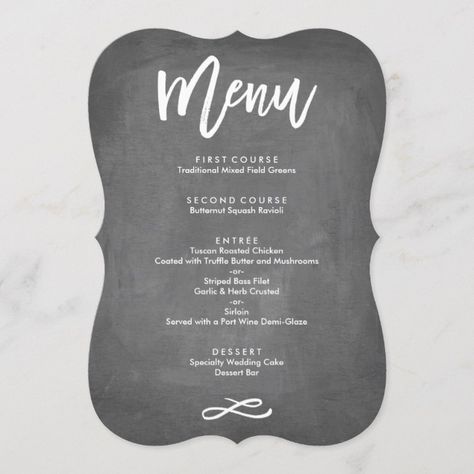 Chalkboard Restaurant, Menu Chalkboard, Menu Sans Gluten, Chic Typography, Holiday Engagement, Foil Dinners, Butternut Squash Ravioli, Truffle Butter, Menu Boards