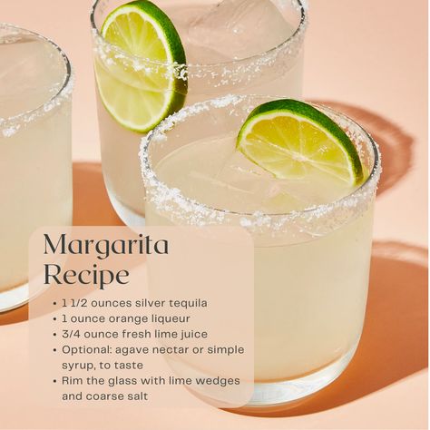 Lime Margarita Recipe, Margarita Cocktails, Best Margarita, Cocktail Margarita, Easy Margarita Recipe, Best Margarita Recipe, Classic Margarita Recipe, Homemade Margaritas, Tequila Recipe