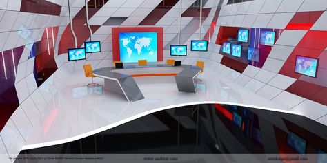 tv set design project and construct on Behance Tv Set Design, Virtual Studio, Free Green Screen, Tv Set, Tv Sets, Dj Booth, Tv Decor, Stage Set, Stage Design