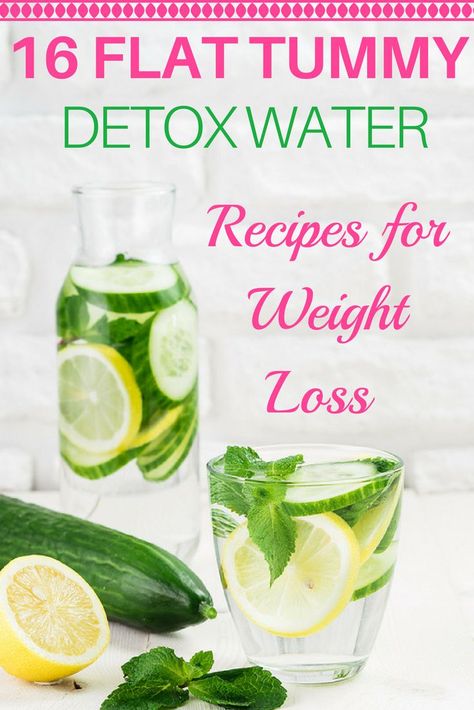 Amp up your weight loss with detox water! These awesome fat burning detox water recipes make boring water fun with delicious ingredients like lemon, cucumber, and strawberries! Apple cider vinegar makes the perfect body cleansing drink to flush fat, and the Jillian Michael’s detox drink helps you lose 5-8 pounds in 7 days! If you want to lose weight, get a flat belly, have more energy, plus clear skin try these homemade detox waters! #detoxwater #detox #infusedwater Jillian Michaels Detox Drink, Water For Clear Skin, Jillian Michael, Detox Water For Clear Skin, Cleansing Drink, Best Detox Water, Lemon Water Detox, Cucumber Detox Water, Detox Water Fat Burning