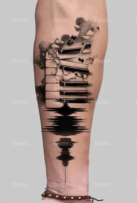 tattoo design black and white or color Musician Tattoo, Piano Tattoo, Small Tattoo Placement, Design Black And White, Music Tattoo Designs, D Tattoo, Stood Up, Music Tattoo, Music Tattoos