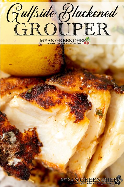 Grouper Fish Tacos, Florida Fish Recipes, Blackened Grouper Tacos, Grouper Tacos Recipes, Snowy Grouper Recipe, Stuffed Grouper Recipes, How To Cook Grouper Fish, Fresh Grouper Recipes, Grouper Marinade