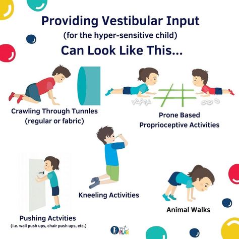 Vestibular Input Activities For Kids, Occupational Therapy Activities For Kids, Sensory Processing Activities, Vestibular Activities, Sensory Integration Activities, Proprioceptive Activities, Playground Activities, Occupational Therapy Kids, Sensory Therapy