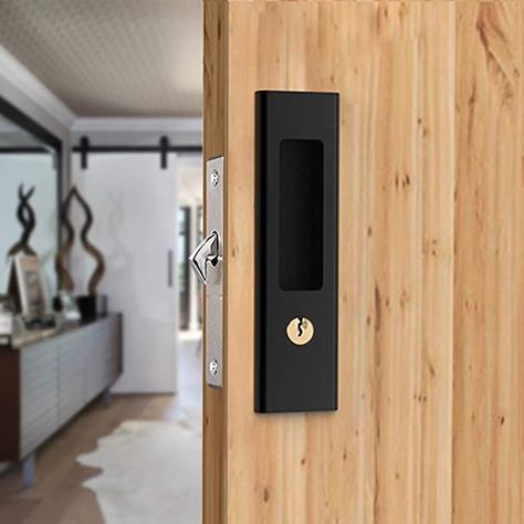 Wooden Cupboard Design, Sliding Cupboard, Wall Wardrobe Design, Barn Door Latch, Wooden Barn Doors, Barn Door Locks, Pocket Door Lock, Invisible Doors, Wooden Cupboard