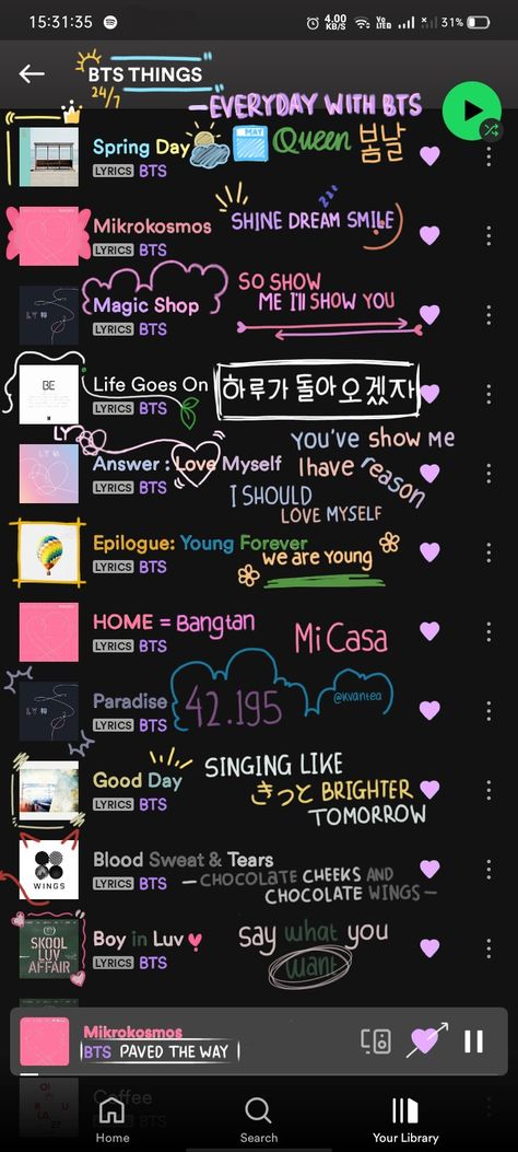 BTS SPOTIFY PLAYLIST WALLPAPER Bts Playlist Cover, Songs Wallpaper Aesthetic, Bts Songs Wallpaper, Spotify Playlist Wallpaper, Spotify Laptop, Best Songs List, Life Goes On Lyrics, Diary Writing Ideas Personal, Playlist Wallpaper