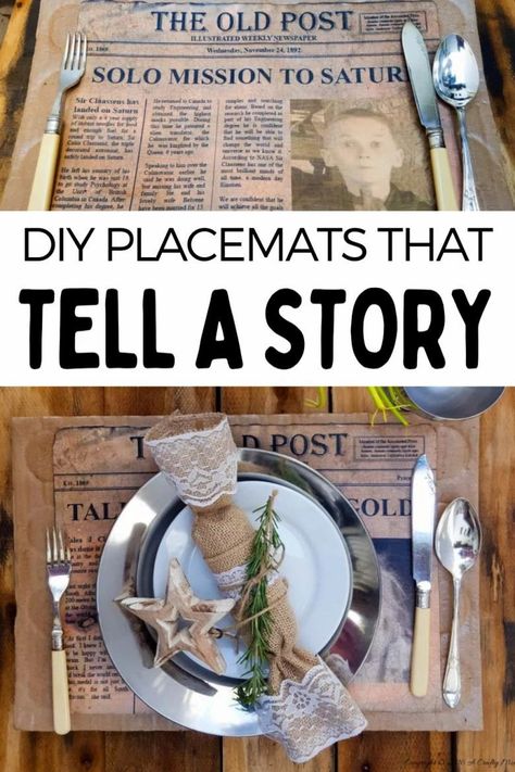 Make your guest feel extra special with these fun DIY lead story custom placemats. They're budget-friendly and easy to customise. #DIYPlacemats #ACraftyMix #RecycledBoxes Placemats Diy, Personalised Placemats, Diy Placemats, Easy Budget, Burlap Table Runners, Budget Friendly Decor, Led Diy, Diy Upcycle, Simple Budget