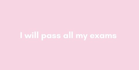 I Am Creating The Life Of My Dreams Pink, Pass All Exams Aesthetic, Passed Exam Vision Board, Pass My Exams Aesthetic, Pink Study Motivation, I Will Pass My Exams, Pass All My Exams, I Passed My Exam, Sag Season