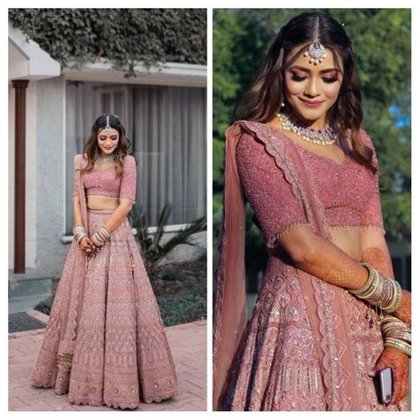 Wedding Phera Dresses, Lehanga Outfits Latest For Wedding, Light Pink Engagement Lehenga, Lehnga Designs For Engagement, Marriage Clothes For Girl, Lenhga Design For Wedding, Lehanga Designs Latest For Reception, Simple Lehenga For Engagement, Lengha For Engagement